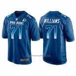 Camiseta NFL Pro Bowl Washington Commanders 71 Trent Williams NFC 2018 Azul