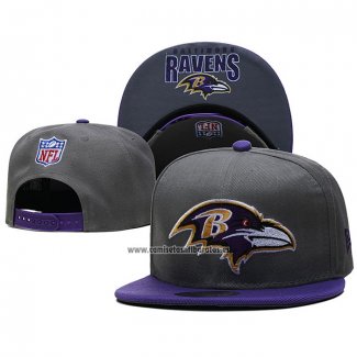 Gorra Baltimore Ravens Violeta Gris