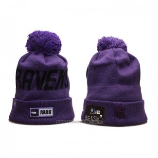 Gorro Beanie Baltimore Ravens 1996 Violeta