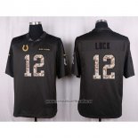 Camiseta NFL Anthracite Indianapolis Colts Luck 2016 Salute To Service