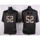 Camiseta NFL Anthracite San Francisco 49ers Willis 2016 Salute To Service
