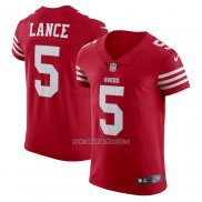 Camiseta NFL Elite San Francisco 49ers Trey Lance Vapor Untouchable Rojo