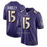 Camiseta NFL Game Baltimore Ravens Brett Hundley Violeta