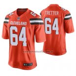 Camiseta NFL Game Cleveland Browns Jc Tretter Naranja Alternate