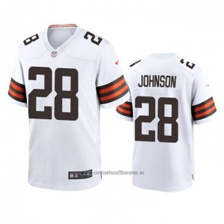 Camiseta NFL Game Cleveland Browns Kevin Johnson Blanco