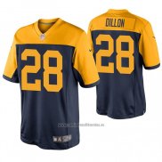 Camiseta NFL Game Green Bay Packers 28 Aj Dillon 2020 Alterno Azul