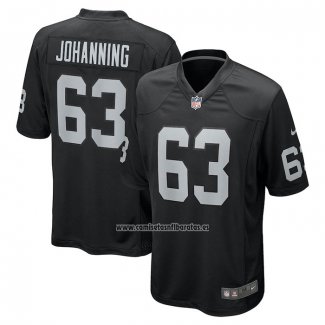 Camiseta NFL Game Las Vegas Raiders Jake Johanning Negro