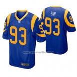 Camiseta NFL Game Los Angeles Rams Ndamukong Suh Azul Amarillo