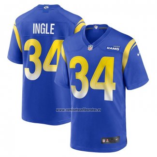 Camiseta NFL Game Los Angeles Rams Tanner Ingle Primera Azul