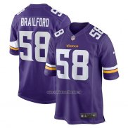 Camiseta NFL Game Minnesota Vikings Jordan Brailford Violeta