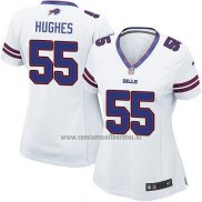 Camiseta NFL Game Mujer Buffalo Bills Hughes Blanco