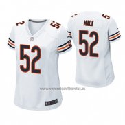 Camiseta NFL Game Mujer Chicago Bears Khalil Mack Blanco