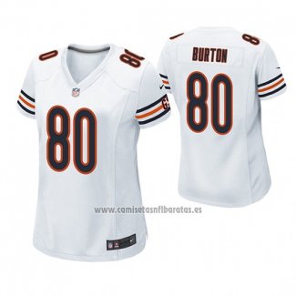 Camiseta NFL Game Mujer Chicago Bears Trey Burton Blanco