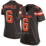 Camiseta NFL Game Mujer Cleveland Browns Baker Mayfield Marron2