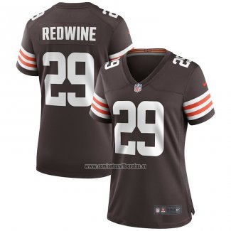 Camiseta NFL Game Mujer Cleveland Browns Sheldrick Redwine Marron