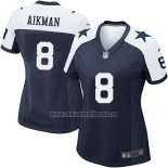 Camiseta NFL Game Mujer Dallas Cowboys Aikman Azul Blanco