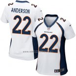 Camiseta NFL Game Mujer Denver Broncos Anderson Blanco