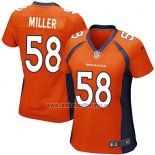 Camiseta NFL Game Mujer Denver Broncos Miller Naranja
