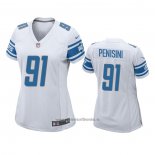 Camiseta NFL Game Mujer Detroit Lions John Penisini Blanco