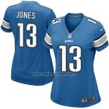 Camiseta NFL Game Mujer Detroit Lions Jones Azul