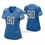 Camiseta NFL Game Mujer Detroit Lions Trey Flowers Azul