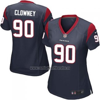 Camiseta NFL Game Mujer Houston Texans Clowney Negro