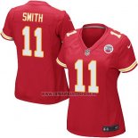 Camiseta NFL Game Mujer Kansas City Chiefs Smith Rojo