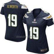 Camiseta NFL Game Mujer Los Angeles Chargers Alworth Negro