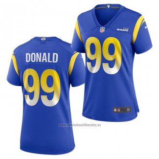 Camiseta NFL Game Mujer Los Angeles Rams Aaron Donald Azul