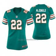 Camiseta NFL Game Mujer Miami Dolphins T.j. Mcdonald Throwback Verde