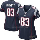 Camiseta NFL Game Mujer New England Patriots Bennett Negro