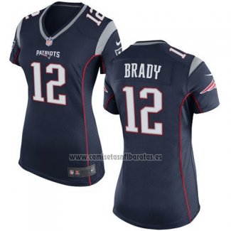 Camiseta NFL Game Mujer New England Patriots Brady Negro