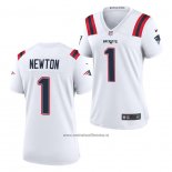 Camiseta NFL Game Mujer New England Patriots Cam Newton Blanco
