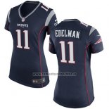 Camiseta NFL Game Mujer New England Patriots Edelman Negro