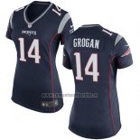 Camiseta NFL Game Mujer New England Patriots Grogan Negro