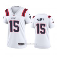 Camiseta NFL Game Mujer New England Patriots N'keal Harry 2020 Blanco