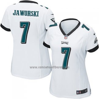 Camiseta NFL Game Mujer Philadelphia Eagles Jaworski Blanco