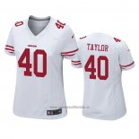 Camiseta NFL Game Mujer San Francisco 49ers Jamar Taylor Blanco