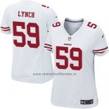 Camiseta NFL Game Mujer San Francisco 49ers Lynch Blanco