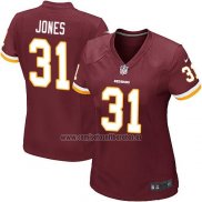 Camiseta NFL Game Mujer Washington Commanders Jones Rojo