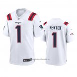 Camiseta NFL Game New England Patriots Cam Newton Blanco