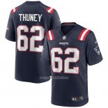 Camiseta NFL Game New England Patriots Joe Thuney Azul