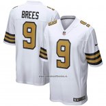 Camiseta NFL Game New Orleans Saints Drew Brees Alterno Blanco