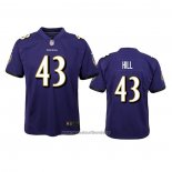 Camiseta NFL Game Nino Baltimore Ravens Justice Hill Violeta