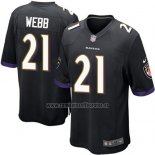 Camiseta NFL Game Nino Baltimore Ravens Webb Negro