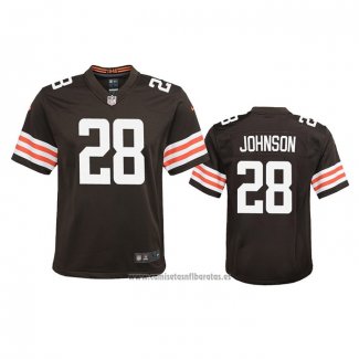 Camiseta NFL Game Nino Cleveland Browns Kevin Johnson Marron