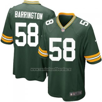 Camiseta NFL Game Nino Green Bay Packers Barrington Verde Militar