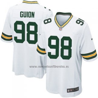 Camiseta NFL Game Nino Green Bay Packers Guion Blanco