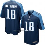 Camiseta NFL Game Nino Tennessee Titans Matthews Azul Oscuro