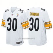 Camiseta NFL Game Pittsburgh Steelers 30 James Conner Blanco